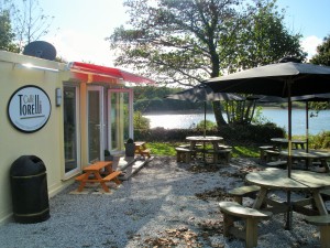 Cafe Torelli on the Argal Reservoir. Teas, coffees and breakfasts served until 11am. 