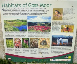 Habitats of Goss moor.
